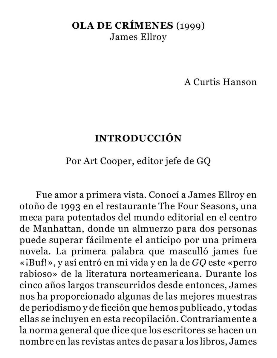 Portada de Ola de crímenes